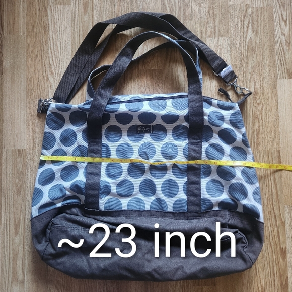 Thirty-One Blue and Gray Polka Dot Tote - Picture 11 of 11